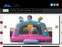Tablet Screenshot of garzapartyrental.com